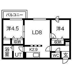ブランシャール平岸3.8 2階/203