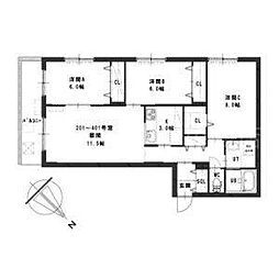 グランメールアサヒV 3階