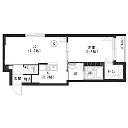 グランスター8 1LDKの間取図画像