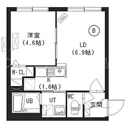 オイレ 1LDKの間取図画像
