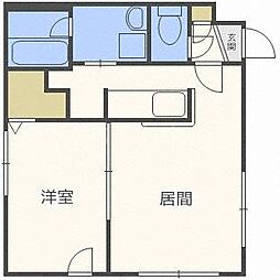 LEMONed菊水 1LDKの間取図画像