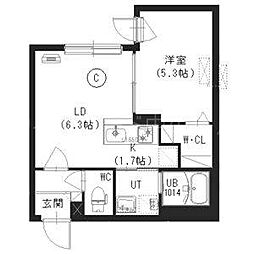 STELLAII(ステラツー) 1LDKの間取図画像