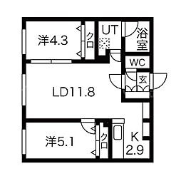 ALPHA学園前 3階/302