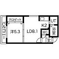 シティレジデンス南6条2階6.1万円