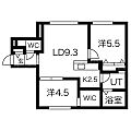 ラフィナート月寒3階7.5万円