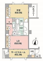 アトラス江戸川アパートメント 1SLDKの間取図画像