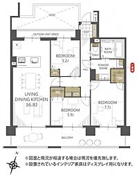 アーテージそが 3LDKの間取図画像