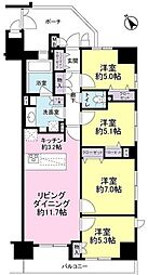 アイエアクロスシティ 4LDKの間取図画像