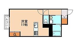 JR筑豊本線 飯塚駅 4kmの賃貸アパート 2階1Kの間取り