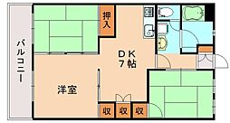 YEビル 3DKの間取図画像