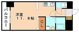 JR筑豊本線 新飯塚駅 徒歩16分の賃貸マンション 3階1Kの間取り