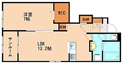 間取図画像 1LDK