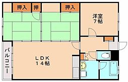 プランドゥ川津 3LDKの間取図画像