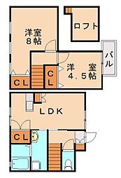 ドレミハイツ 2LDKの間取図画像