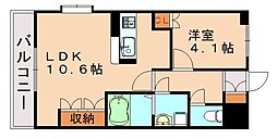 ウルノアパートメントハウス796 1LDKの間取図画像