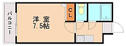 FLAT5MIMURA 1Kの間取図画像