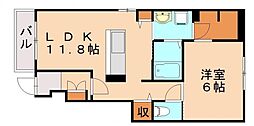 ハッピースマイルビラ3 1LDKの間取図画像