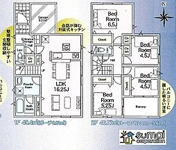 「京成大久保」駅徒歩21分 三山1丁目 新築戸建