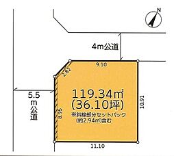 春日部市新宿新田　売地