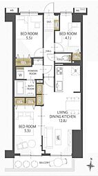 間取図画像 3LDK
