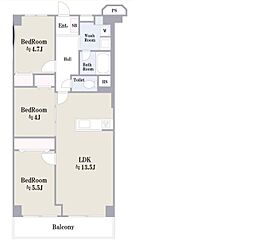 間取図画像 3LDK