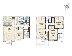 八潮市木曽根　全2棟　1号棟