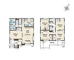 八潮市木曽根　全2棟　2号棟