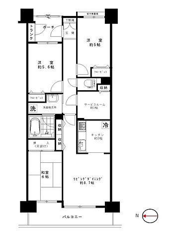 間取り ヴェルビュせんげん台ステーションプラザ 2階/-