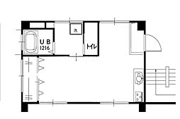 大洋哲学堂マンション ワンルームの間取図画像