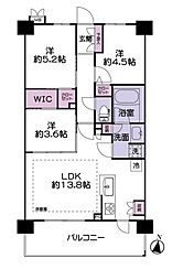 ベルドゥムール草加金明通り 3LDKの間取図画像