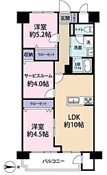間取図画像 2SLDK