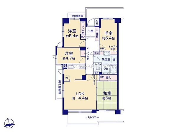 間取りを拡大表示