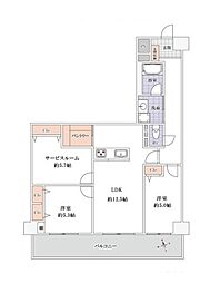 イトーピア草加マンション 3LDKの間取図画像