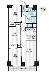 ドルミ春日部 3LDKの間取図画像