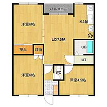 コンフォートK 8 ｜ 北海道北見市春光町1丁目25番地3号（賃貸アパート3LDK・2階・58.32㎡） その2