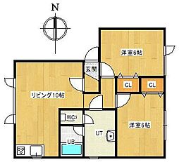 間取図画像 2LDK