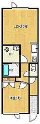 レジデンスベルビュー 1LDKの間取図画像