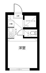 WATEI久我山 1階ワンルームの間取り