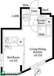 エルファーロ明大前III 4階1LDKの間取り