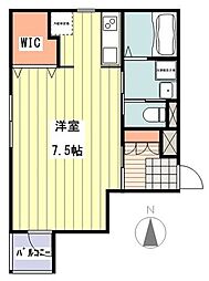 エルプリッセ 1Kの間取図画像
