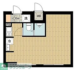 吉祥寺本町ビューハイツ ワンルームの間取図画像