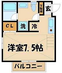 ヒロセハウス 1Kの間取図画像