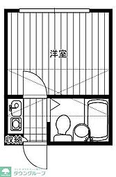 プラザ久我山 1Kの間取図画像