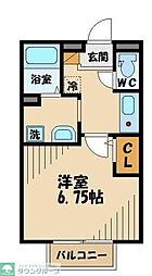 グリーンヴィラ 1Kの間取図画像