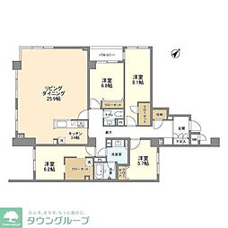 M2松原 4LDKの間取図画像