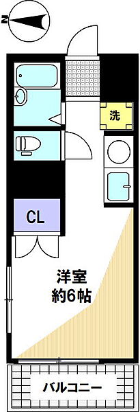 K’ｓPlace 302｜兵庫県神戸市中央区熊内橋通６丁目(賃貸アパート1R・3階・20.00㎡)の写真 その2