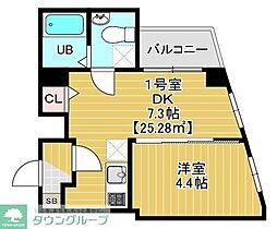スピカ東小岩 601 6階1DKの間取り