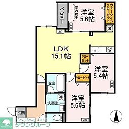 MOCRAFT中葛西 3LDKの間取図画像