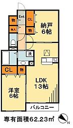 Ｒｉｖｉｅｒｅ 1階1SLDKの間取り