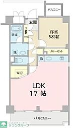 グレイス瑞江 904 9階1LDKの間取り